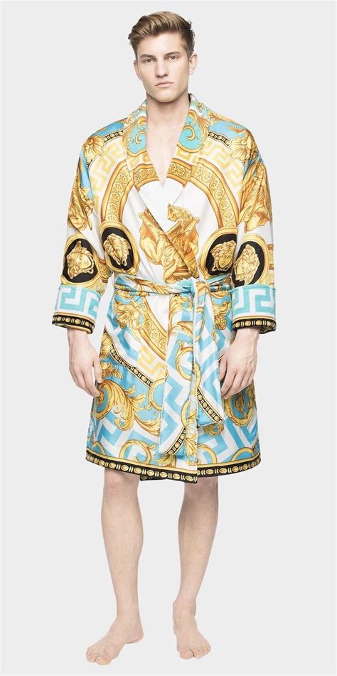 rob kardashian versace robe|Versace ladies bathrobes.